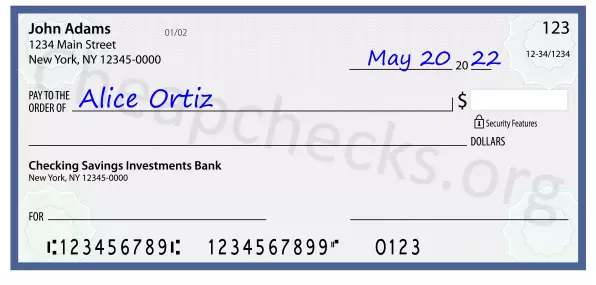 payee line written on check