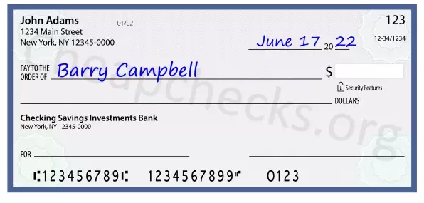 payee line written on check