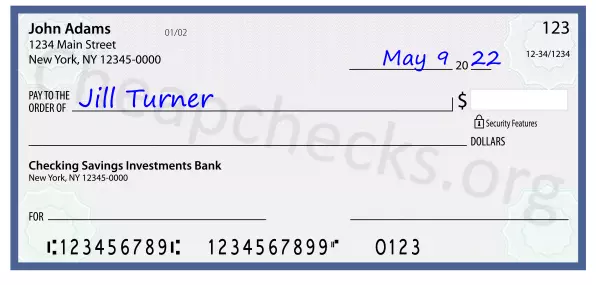 payee line written on check