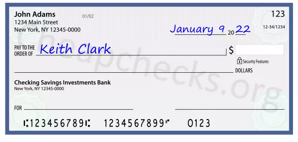 payee line written on check