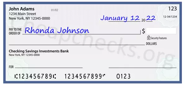 payee line written on check