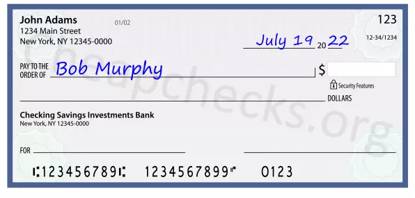 payee line written on check