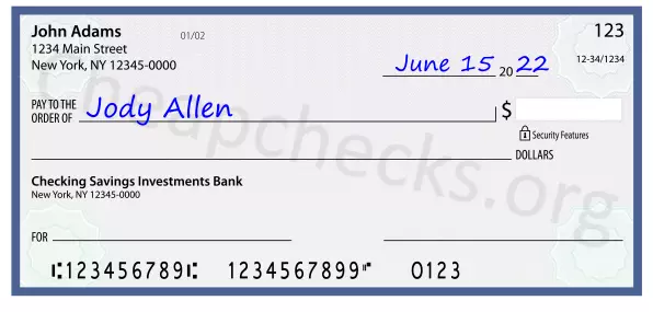 payee line written on check