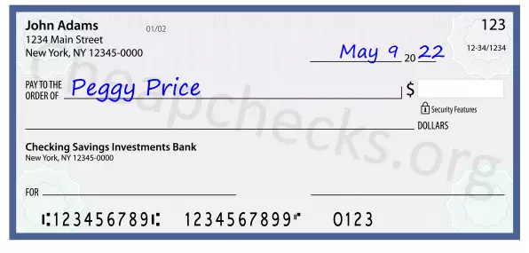 payee line written on check