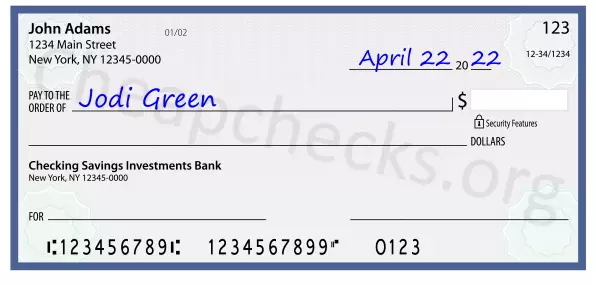 payee line written on check