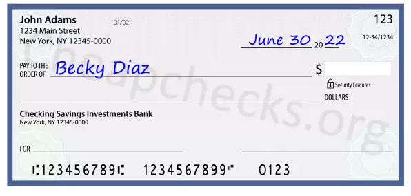 payee line written on check