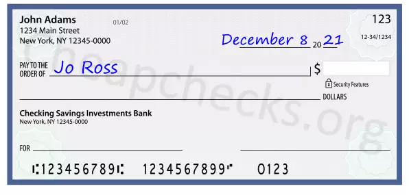 payee line written on check