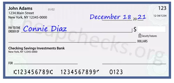 payee line written on check