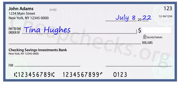 payee line written on check