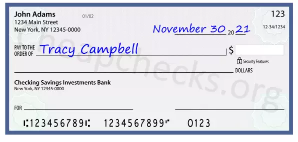 payee line written on check