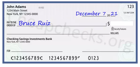 payee line written on check