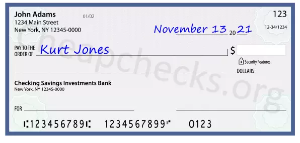 payee line written on check