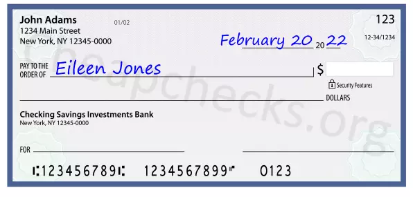 payee line written on check