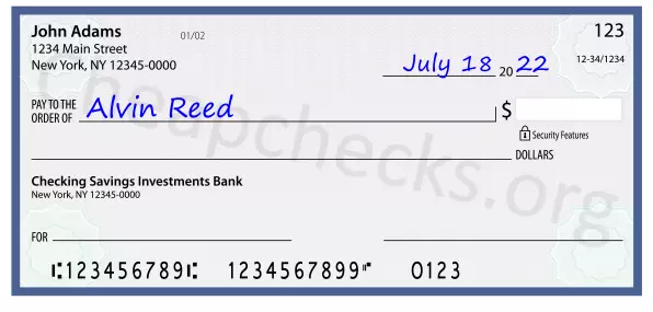 payee line written on check