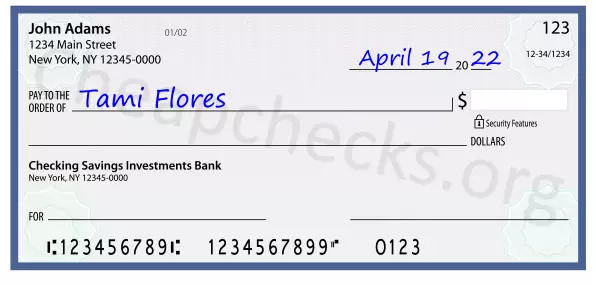 payee line written on check