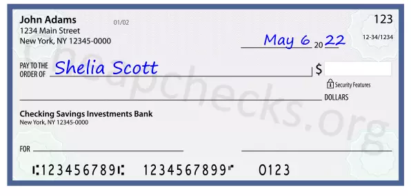 payee line written on check