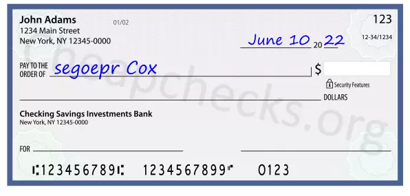 payee line written on check