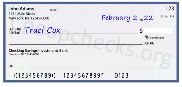 payee line written on check