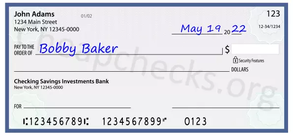 payee line written on check