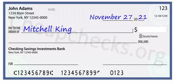 payee line written on check